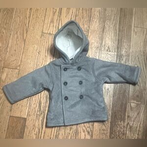 The Children's Place Gray Pea Coat With Hood NWT